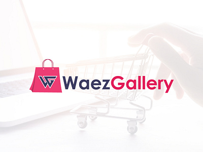 Waez Gallery logo design animation branding graphic design letter logo logo logo design modern logo motion graphics shop logo ui waez gallery logo design wg logo