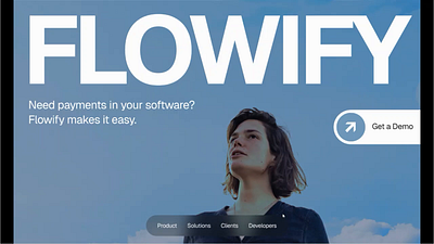 Flowify - B2B business payment business clean design fintech payment saas saas platform ui ux web design web ui website