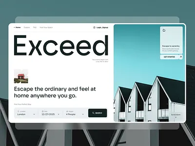 House Rent design header hero section landing minimal product design ui ui ux ui ux design ux