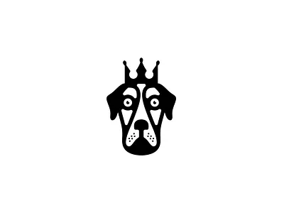 Iconic Dog King Logo abstract abstrak logo design design logo dog logo illustration king logo logo company logo modern mascot logo minimalist logo pet unique logo