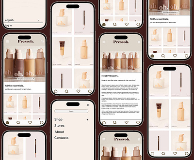 UI/UX DESIGN FOR BEAUTY SHOP app branding graphic design ui ux