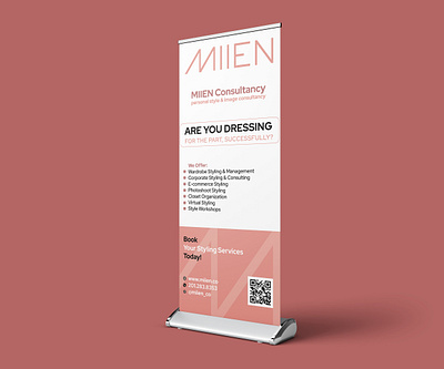 Promotional Retractable Banner - MIIEN Consultancy advertising design banner banner design billboard design branding campagin event design graphic design graphic designer pullup banner retractable banner design rollup banner visual identity