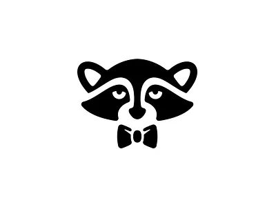 Raccoon Style Logo abstract abstrak logo cool design design logo gentleman logo logo company logo modern mascot logo minimalist logo racoon logo simple logo tie unique