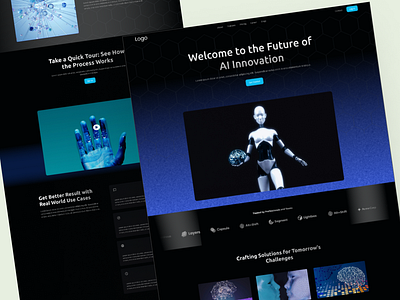 AI Startup Website ai automation business corporate design figma innovation technology uiux web design website