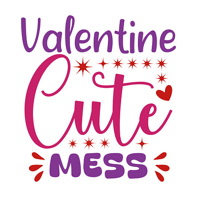 valentine cute mess silhouette