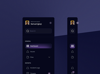 Dashboard Side Nav dashboard design mobile app nav nav bar side nav ui ui design uiux