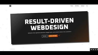 Personal Website - Web Design & Webflow Development branding design figma landing page personal services ui ui design uiux webflow website website design