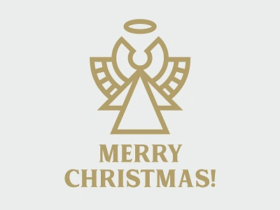 Merry Christmas! ☃︎🎅🎄❄️☃️🎁 angel gold holiday logo love merry christmas mikylangela peace wings