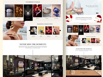 Jewelry Shop Website Design jewellers jewellery jewellery shop jewelry shop ui ui design website design