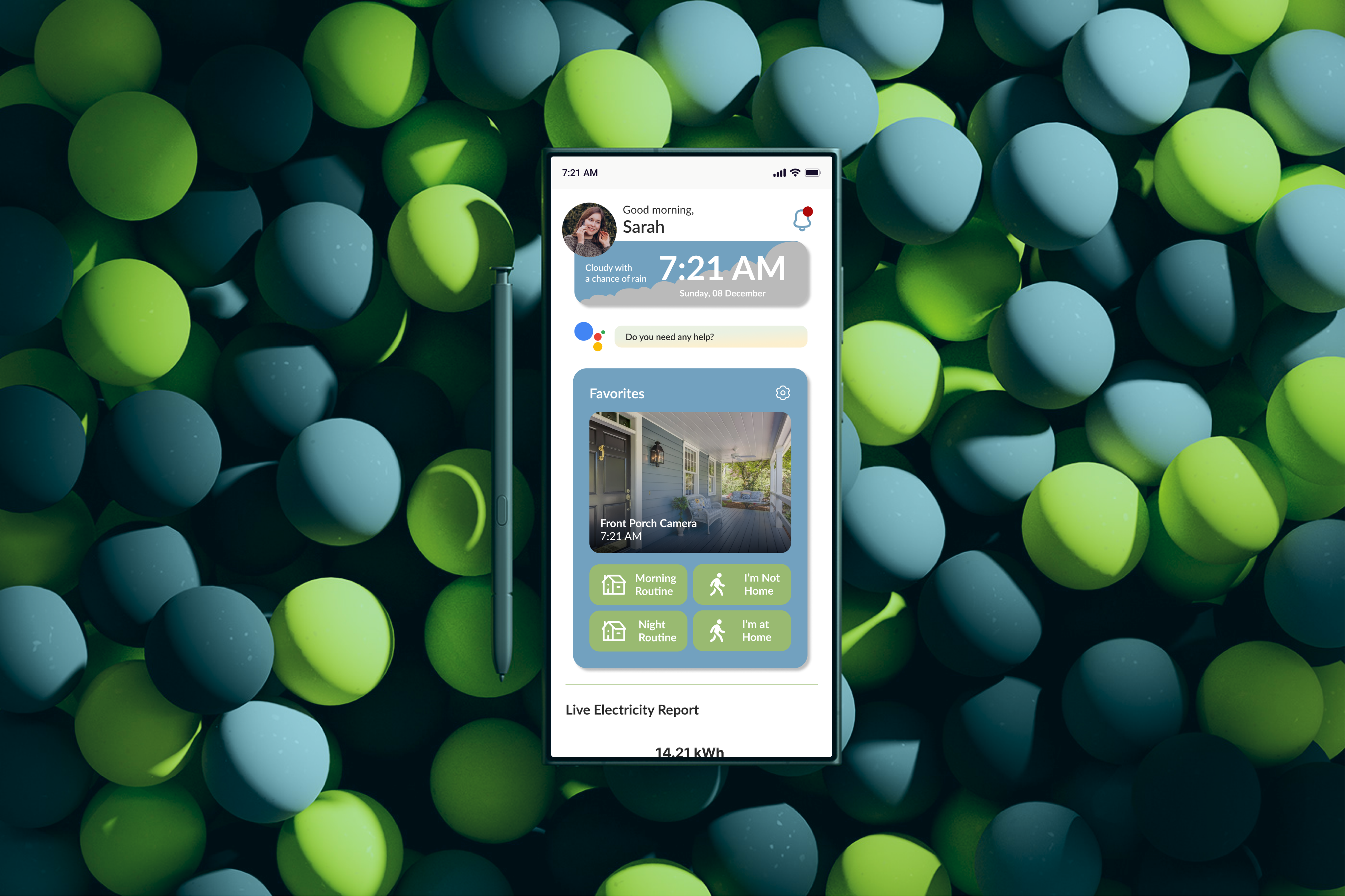 OPTIMESTIC - Smart Home App app application design smart home ui ui design