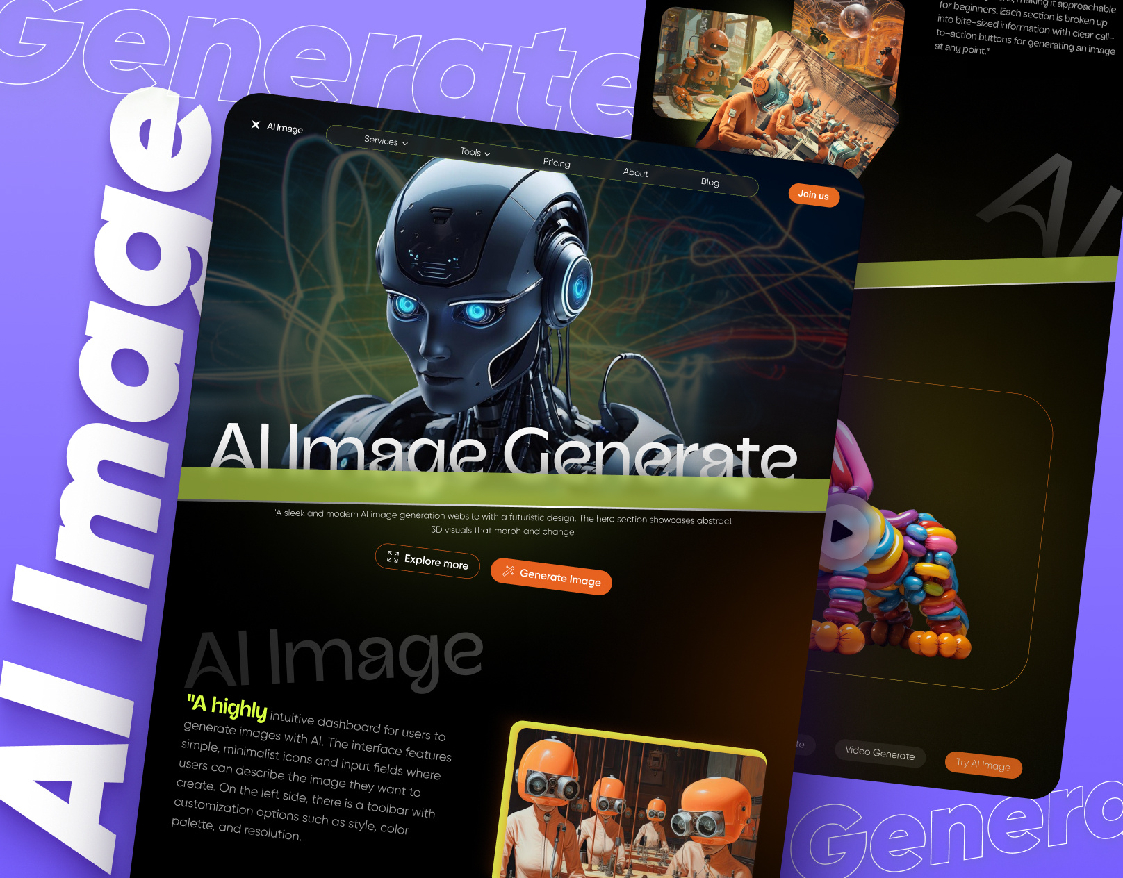 Example of Simple Website & Landing Page Design