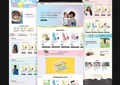 Beintelligent - E-commerce website redesign designshowcase ecommerce ecommerceredesign kids landing page ui