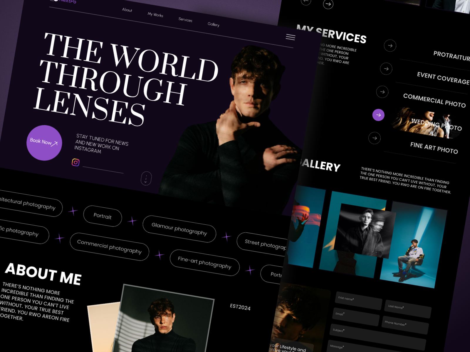 Example of Website UI Design 
