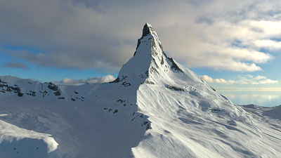 Mountain Matterhorn 3d art buy creative custom game illustration landscape marketing matterhorn model mount mountain peak purchase snowy squid terrain vfx visualisation