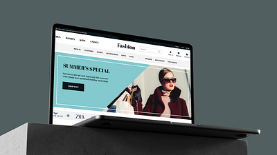 Fashion Web design concept ui web design