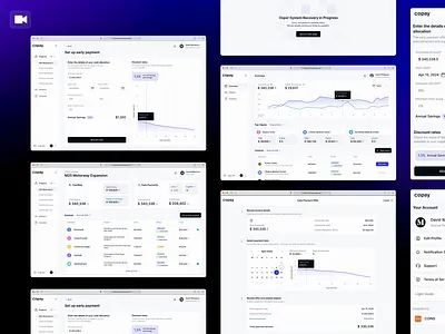 Copay - SaaS Platform Design | Fintech app chart construction dashboard finance finance analytics fintech interface investment app modern platform nav bar payment platform product design saas transaction ui ui kit ux web app