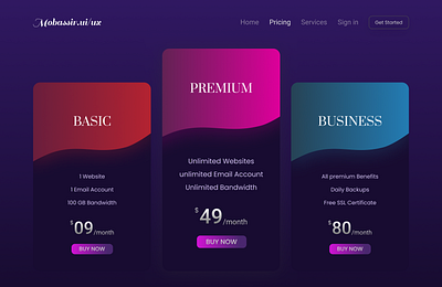 Daily UI Day 30 — Pricing colourpallate design figma pricing typography ui