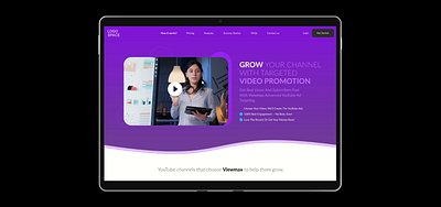 ViewMax YouTube Promotions Agency branding design figma graphic design homepage prototype typography ui ux website