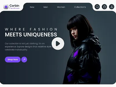 Fashion Ecommerce Website clothing clothing store daily ui challenge dress ecommerce explore fashion landing landing page online shop online shopping online store shop style trend ui ux design user interface web fashion