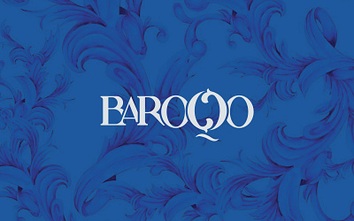 BAROQO baroque art movement blue elegance eligance eligant logos european food brand food label graphic design identitydesign mediterranean mediterranean art mediterranean logo mediterranean motif