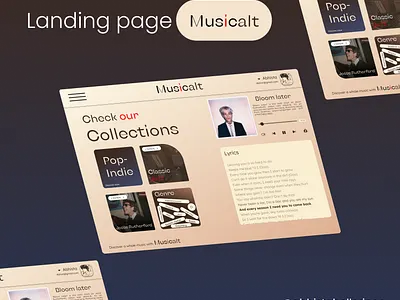 Musicalt graphic design ui