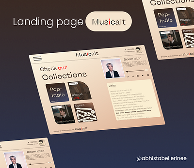 Musicalt graphic design ui
