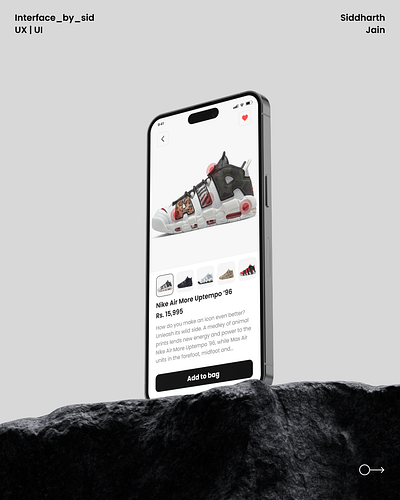 Sneaker E-com app concept design