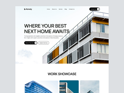 Construction Web Header Design construction construction landing home interior living room minimal room ui ui design ux design visual website