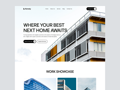 Construction Web Header Design by Nure Afrin Era on Dribbble