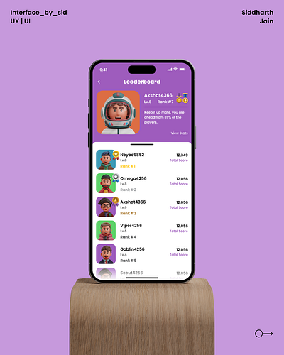 Leaderboard figma leaderboard ui ux