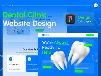 Dental clinic website design ✨🦷🎨 branding graphic design logo motion graphics ui