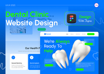 Dental clinic website design ✨🦷🎨 branding graphic design logo motion graphics ui