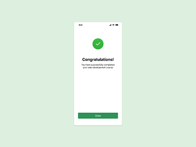 A success screen app design figma graphic design ui ux