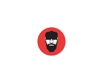 Bearded Man Illustration/Logo awesome branding design graphic design illustration logo minimalist vector