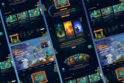 Mobile Fantasy Card Game Landing Page UI/UX Design betting casino csgo design esports fantasy game fantasy sports gambling game website gaming landing page mobile game ui ui design uiux design ux ux design uxui web design website