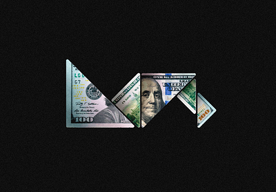 Dollar Bill Origami — Logo 100 bill branding cash dollar economy finance finantial folding graphic design illustration logo logodesign logotype money note president triangles us usa