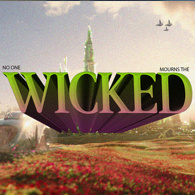 WICKED concept design entertainment freelance designer graphic design pop pop culture