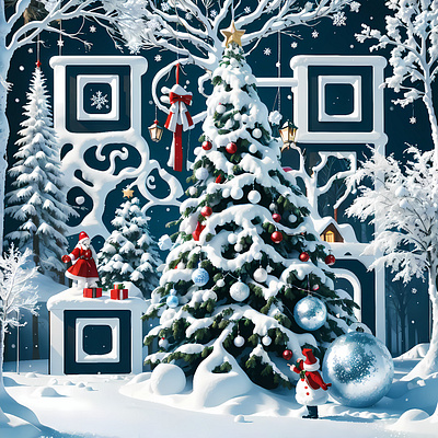 Winter Wonderland: Festive AI Art QR Code aiart christmasqr creativetechnology digitalart festiveqr holidaydesign holidaymarketing interactiveart qrcode winterwonderland