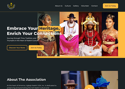 African Community Website ui