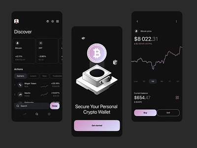 Crypto wallet analytics android app bitcoin mining crypto branding crypto mobile app crypto token crypto wallet figma design ios mobile mobile design solana crypto design ui ui design ux ux design wallet