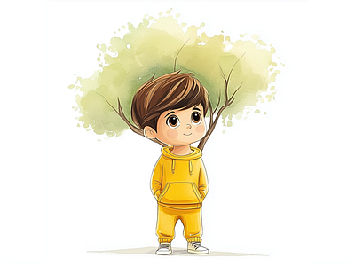 Consistent Illustration of Cody for Children Books illustrator for books