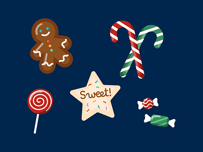 Christmas Candy candy christmas cookie graphic design illustration