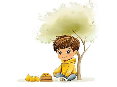 Consistent Illustration of Cody for Children Books illustrator for books svgdaddy