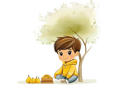 Consistent Illustration of Cody for Children Books illustrator for books