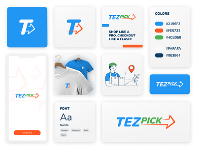 Logo Design for TezPick, an e-commerce platform branding design graphic design logo logo design