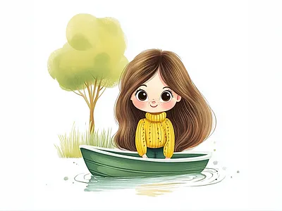 Consistent Illustration of Irene for Children Books illustrator for books svgdaddy