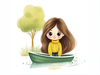 Consistent Illustration of Irene for Children Books illustrator for books