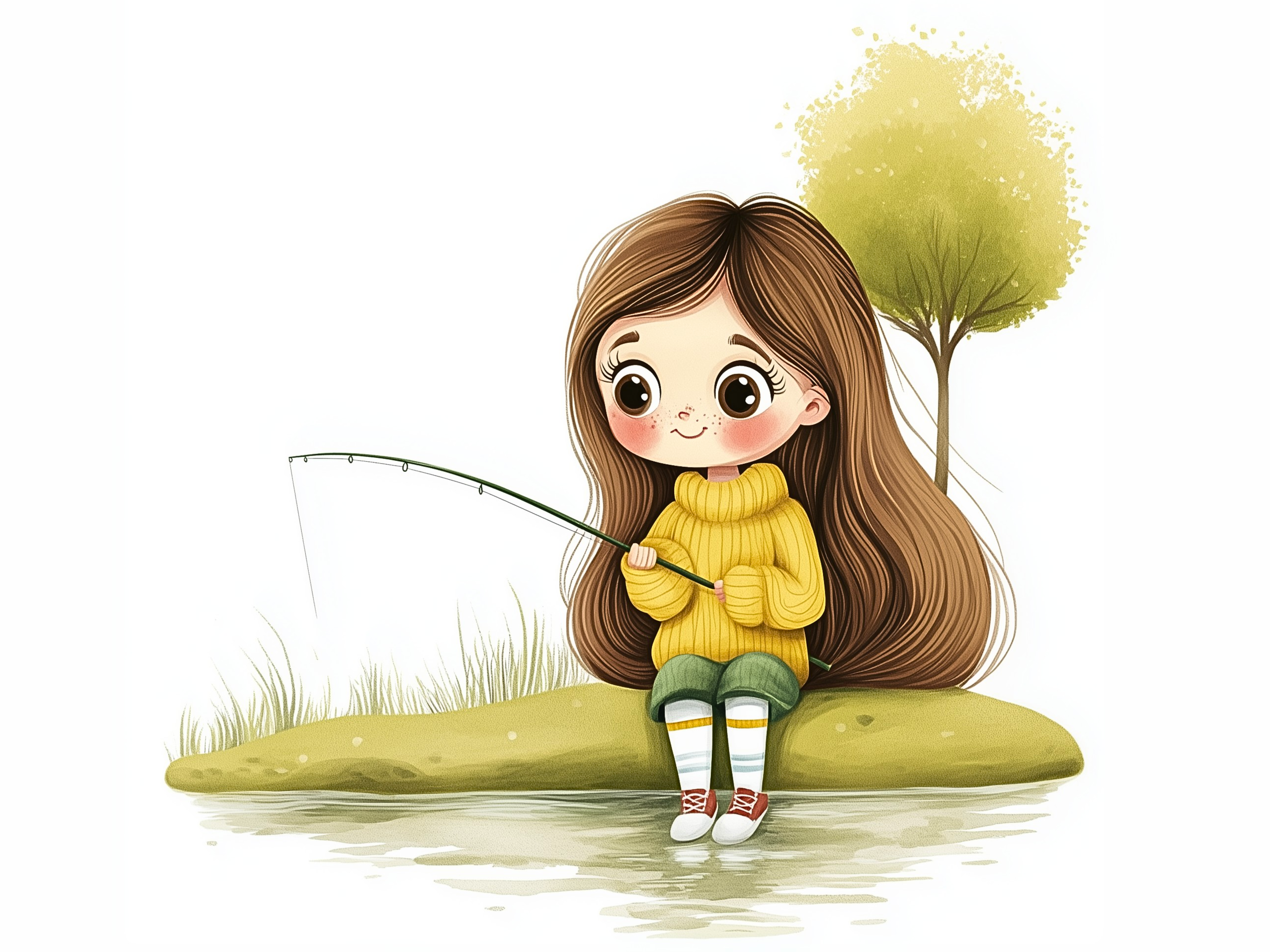 Consistent Illustration of Irene for Children Books illustrator for books svgdaddy