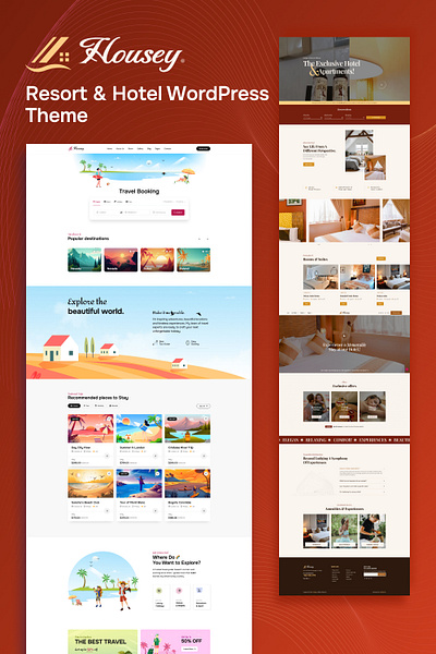 Resort & Hotel WordPress Theme beach hotel free hotel hotel booking hotel luxury hotel resort hotel theme hotel wordpress luxury resort motel