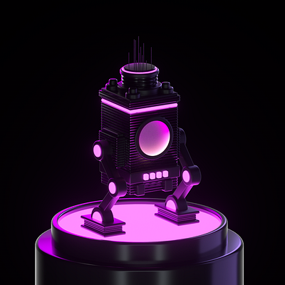 Sentinel Bot 3d 3dmodelling blender c4d cinema4d design graphic design illustration mascot material octane